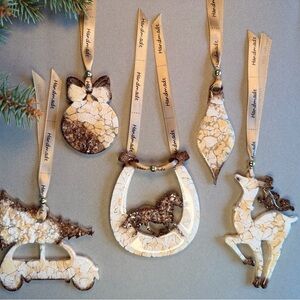 Handmade Christmas Ornament Set | Epoxy Resin | One of a Kind